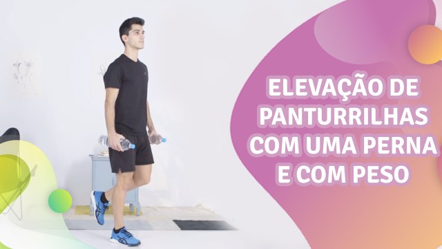 Elevação de panturrilhas com uma perna e com peso - Melhor com Saúde