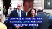 Prince William Looking to Volunteer as a Crisis Counselor