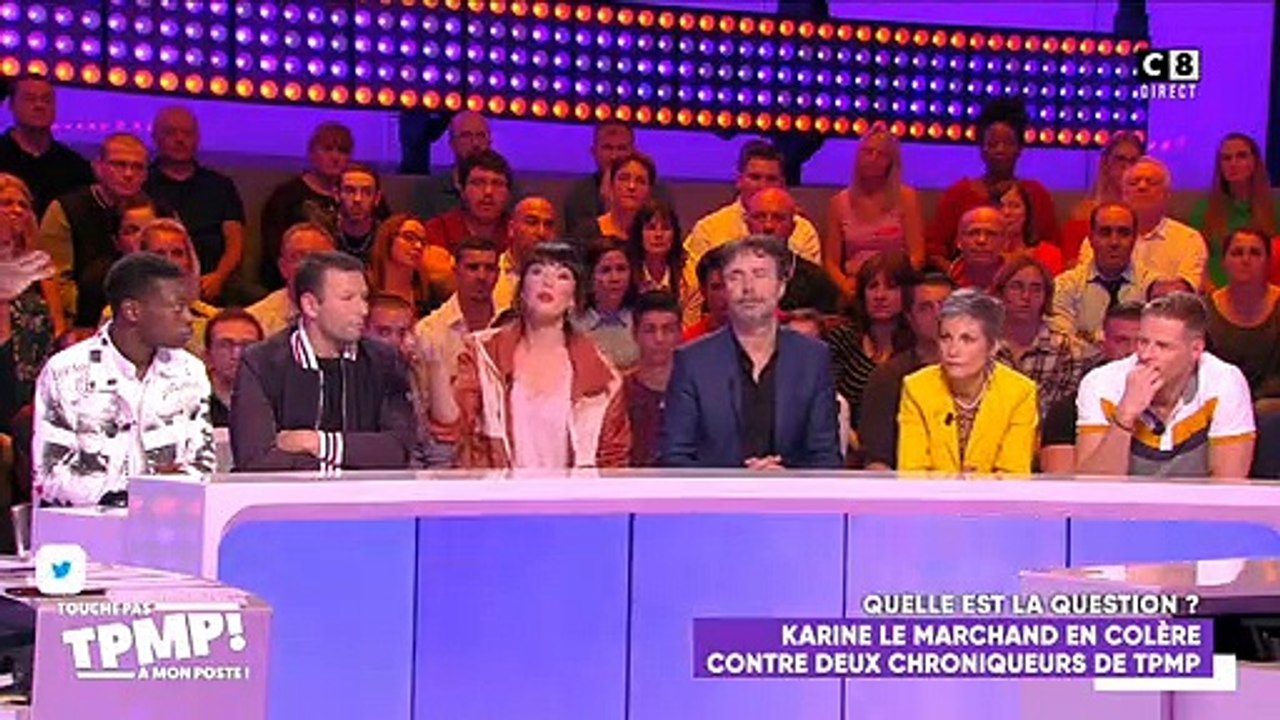 Cyril Hanouna furieux contre Karine Lemarchand: "C'est gratuit, c'est méchant, on donne simplement notre avis, alors on la black-list de toutes les émissions qu'à ses excuses"