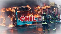 Continúan las acciones violentas en Chile: una multitud incendió y saqueó un supermercado
