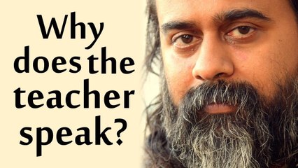 If Truth is not in words, why does the teacher speak? || Acharya Prashant (2018)