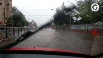 Avenida Leitão da Silva apresentou pontos de alagamento na manhã desta quarta-feira