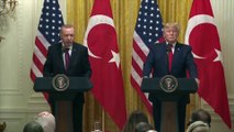 Trump ve Erdoğan, Beyaz Saray'da ortak basın toplantısı düzenledi