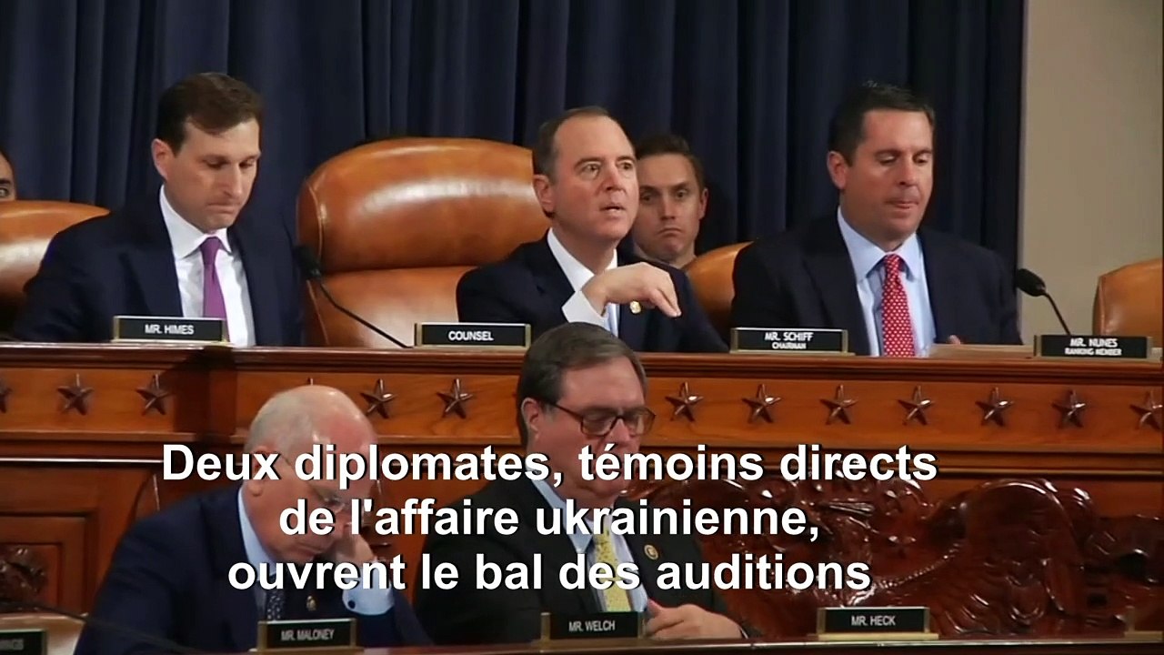 Destitution de Trump: début des auditions publiques au Congrès