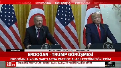 Erdoğan ve Trump'tan ortak basın açıklaması