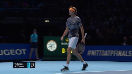 Download Video: Tsitsipas into semis at ATP Finals