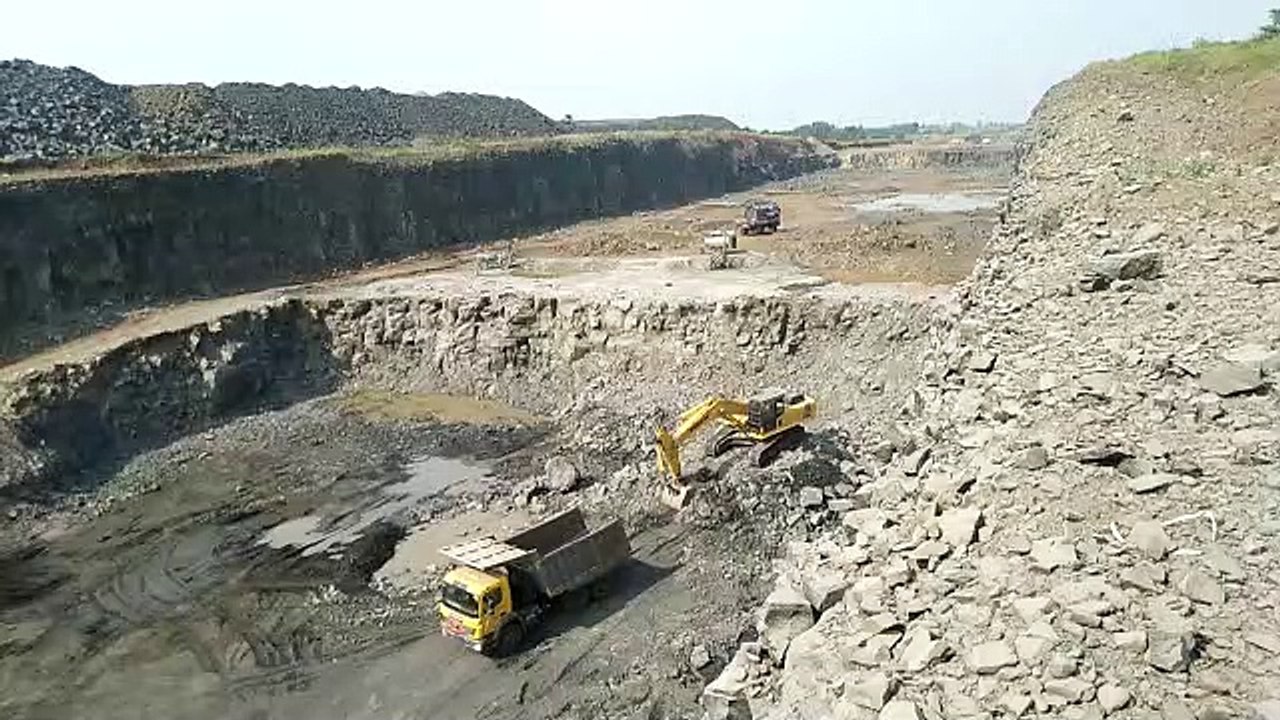 Stone Quarry Mining work / Earth Work
