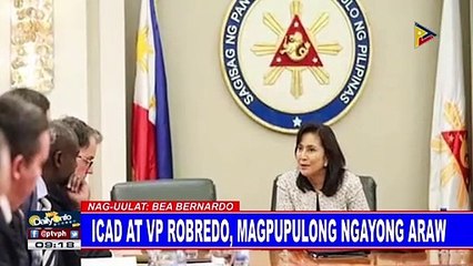 ICAD at VP Robredo, magpupulong ngayong araw