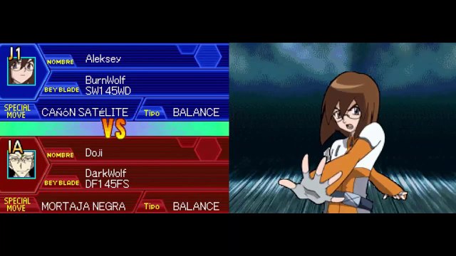 Beyblade Metal Masters NDS - Modo Arcade con Aleksey #MetalFight #Burn_Wolf #RJ_Anda