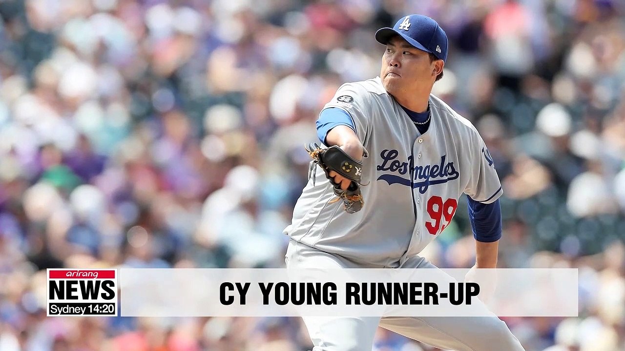 S. Korean pitcher Ryu Hyun-jin finishes 2nd in NL Cy Young Award voting