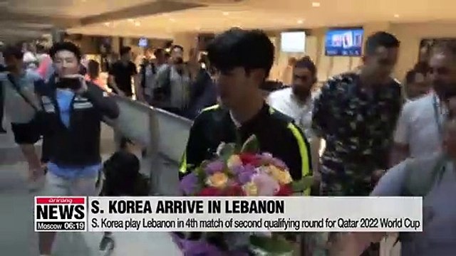 S. Korean National Football Team arrive in Lebanon... vow victory amid difficult circumstances
