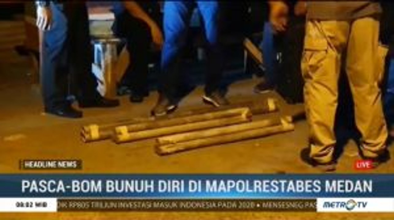 Polisi Periksa Rumah Terduga Komplotan Pelaku Bom Bunuh Diri Polrestabes Medan