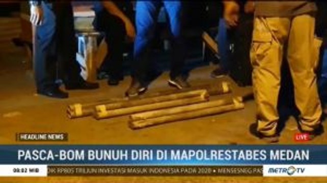 Polisi Periksa Rumah Terduga Komplotan Pelaku Bom Bunuh Diri Polrestabes Medan