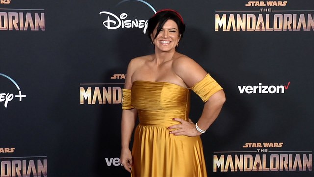 Gina Carano The Mandalorian Premiere Red Carpet