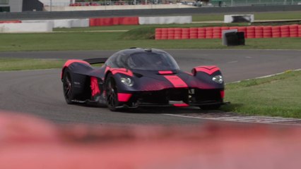 Aston Martin Valkyrie at Silverstone track