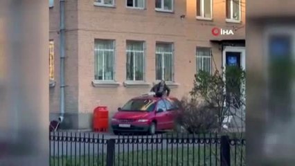 Kelepçelendiği radyatörü koparıp karakoldan kaçtı