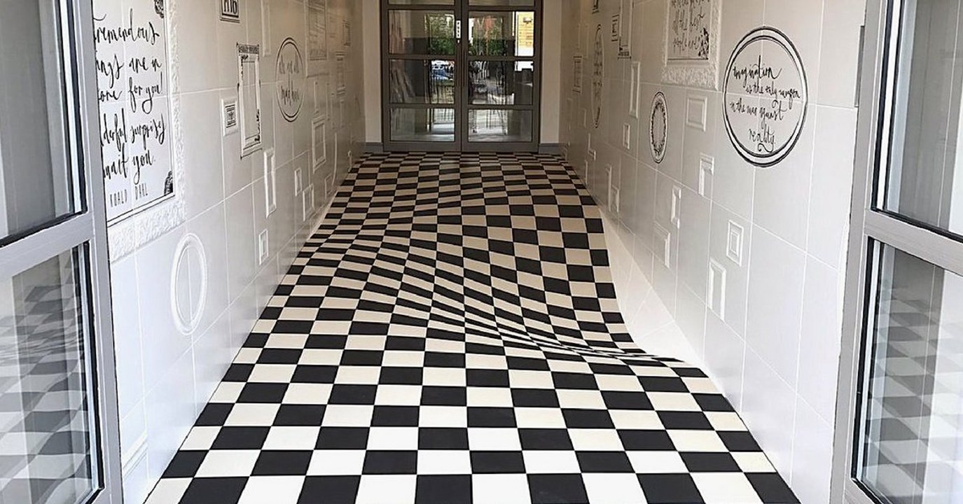 Une illusion d’optique qui donne le vertige à tous les clients qui entrent dans ce magasin