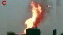 Karacabey'de süt fabrikasında yangın