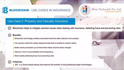 Blockchain Use Case in Insurance Industry - iFour Technolab Pvt. Ltd.