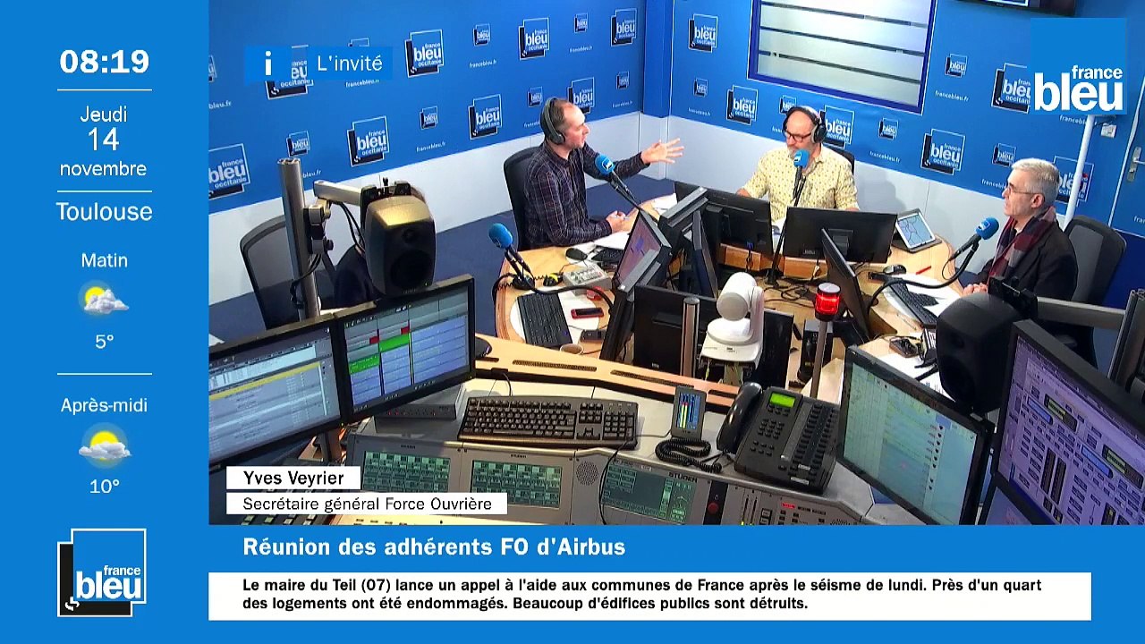 VIDEO - Yves Veyrier (Force Ouvrière) : le 5 décembre, "l'objectif c'est d'être entendu" sur les retraites