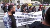 İstanbul--ibb önünde 'su zammı protestosu