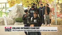 Police escorts, flights grounded, and businesses shut for Korean college exam, 'Suneung'