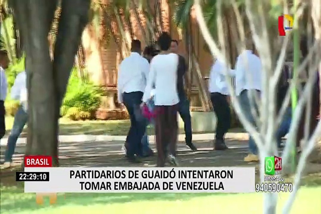 Brasil: Chavistas y opositores causan problemas en embajada venezolana