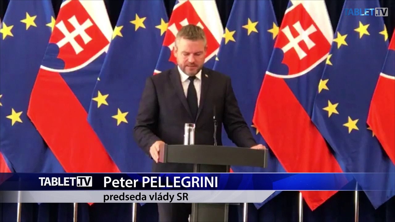 ZÁZNAM: TK predsedu vlády P. Pellegriniho po mimoriadnom rokovaní vlády