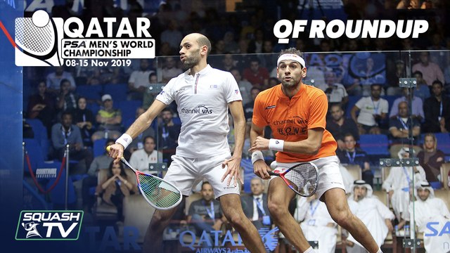 Squash: PSA Men's World Champs 2019-20 - QF Roundup