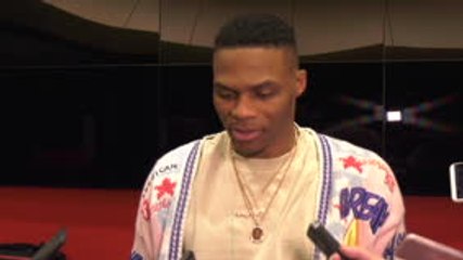 Rockets - Westbrook tacle Beverley après la Victoire des Rockets