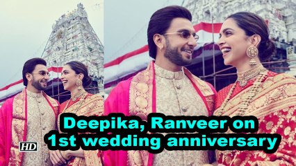 Deepika, Ranveer seek Lord Venkateswara's blessings on 1st anniversary