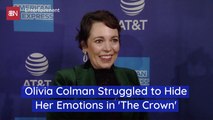 Olivia Colman Shows Her Emotions