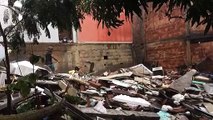 Uma casa desabou em Porto Novo nesta quinta-feira (14)