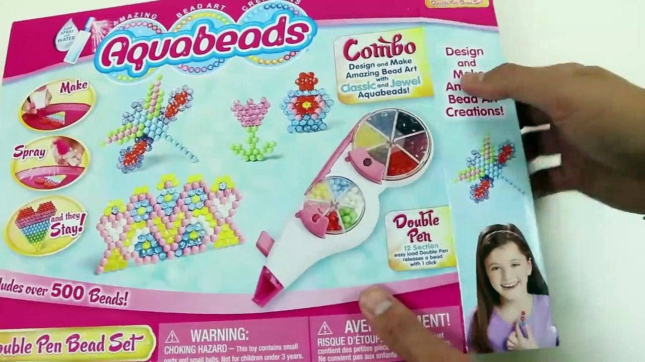 AquaBeads Double Pen Glitter Beads Playset- - video Dailymotion