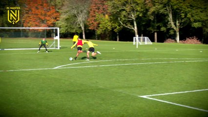 Entraînement : atelier devant le but au programme