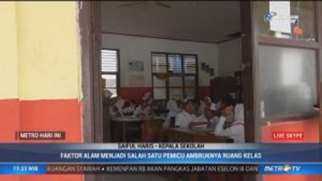 Sekolah SD di Kab Tangerang Ambruk, Kegiatan Belajar Mengajar Tetap Berjalan