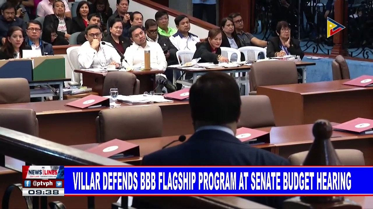 Villar defends BBB flagship program at Senate budget hearing