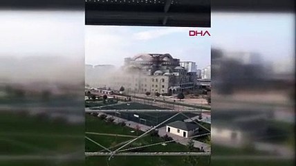 Türkiye'nin en büyük ikinci camisinde çökme: 1 işçi enkaz altında kaldı