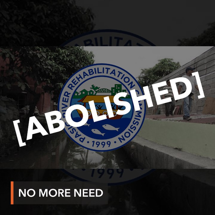 Duterte abolishes Pasig River Rehabilitation Commission