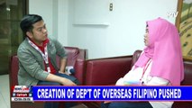 Creation of Department of Overseas Filipino pushed