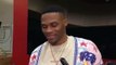 NBA - Russell Westbrook talks the defense of Pat Beverley after James Harden went for 47 points against the Clippers