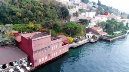 Geminin çarptığı yalının son hali havadan görüntülendi