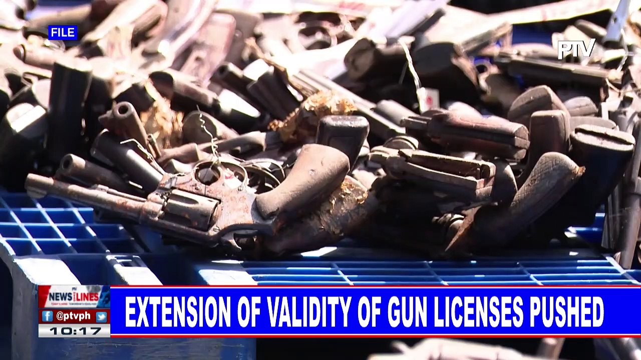 Extension of validity of gun licenses pushed