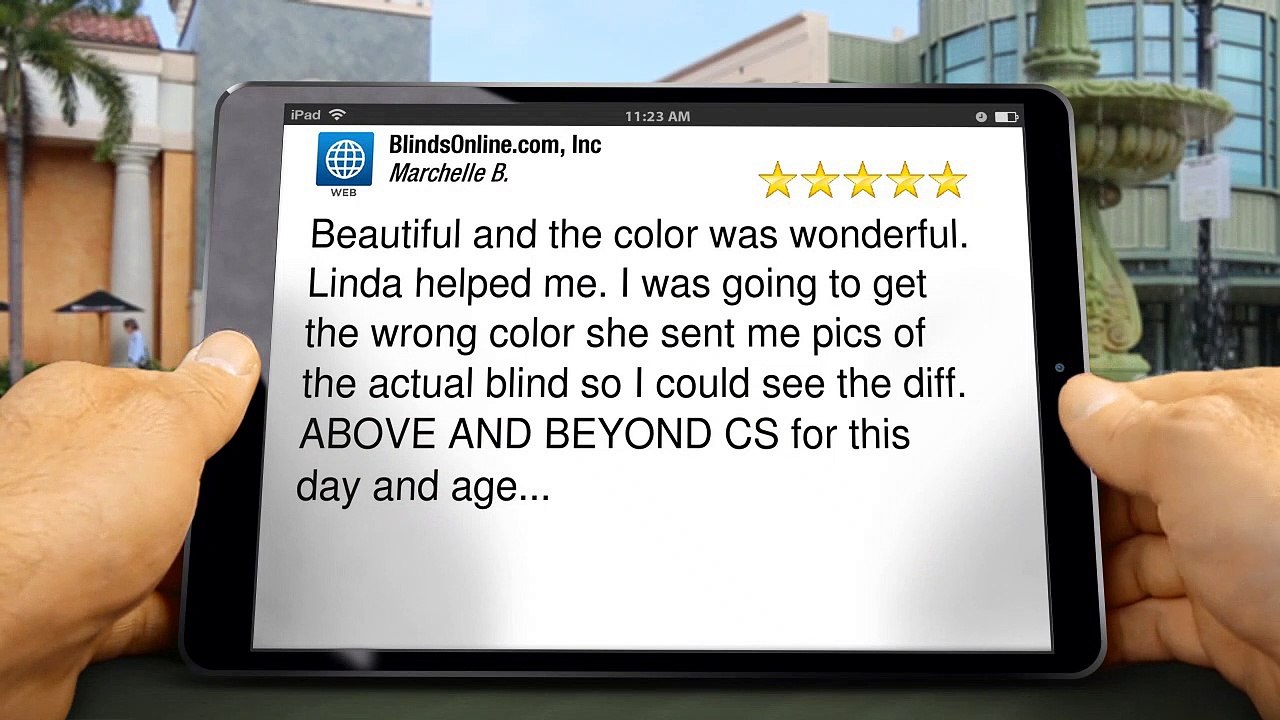 BlindsOnline.com Amazing - 5 Star Review by Marchelle B