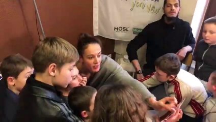 Sarreguemines (57) : la nageuse Camille Dauba marraine des enfants de la MECS