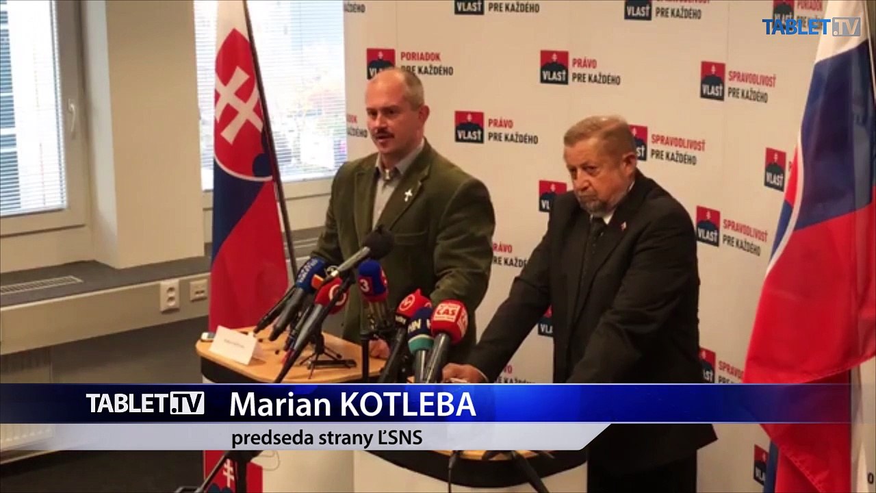 ZÁZNAM: TK Štefana Harabina, lídra strany Vlasť