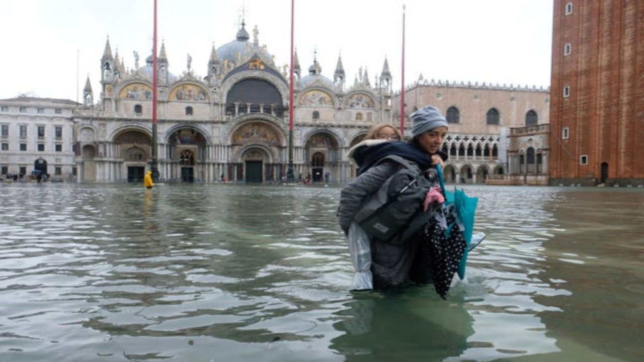 Climate change blamed as 85 percent of Venice under water