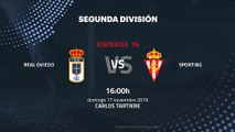 Previa partido entre Real Oviedo y Sporting Jornada 16 Segunda División