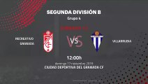 Previa partido entre Recreativo Granada y Villarrubia Jornada 13 Segunda División B