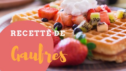 Recette de gaufres rapide